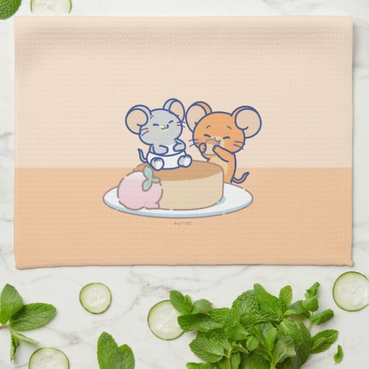 Anime Tuffy en Jerry Cheesecake Theedoek (Gevouwen)