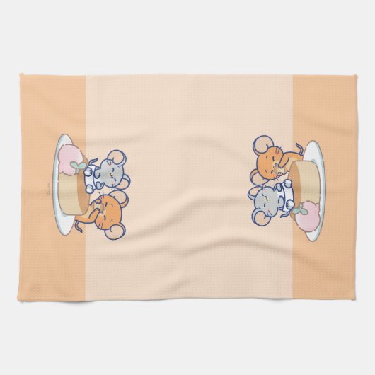 Anime Tuffy en Jerry Cheesecake Theedoek (Horizontaal)