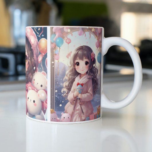 Anime Tweekleurige Koffiemok