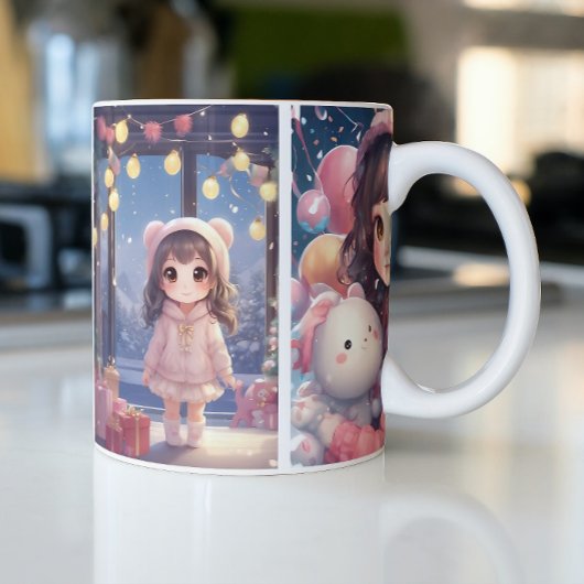 Anime Tweekleurige Koffiemok