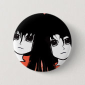 Anime Twins Ronde Button 5,7 Cm (Voorkant)
