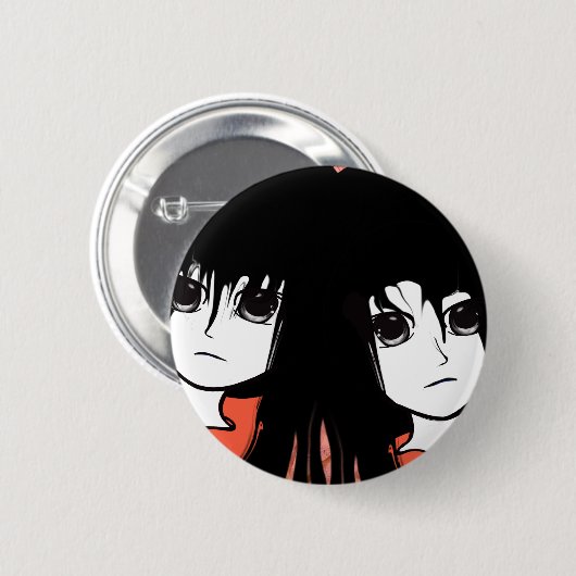 Anime Twins Ronde Button 5,7 Cm (Voorkant /achterkant)