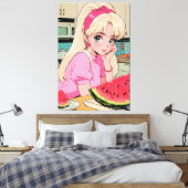 Anime uitgerekt canvas afdrukken (Insitu (Slaapkamer))