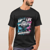 Anime Unleashed grafisch T-shirt (Voorkant)