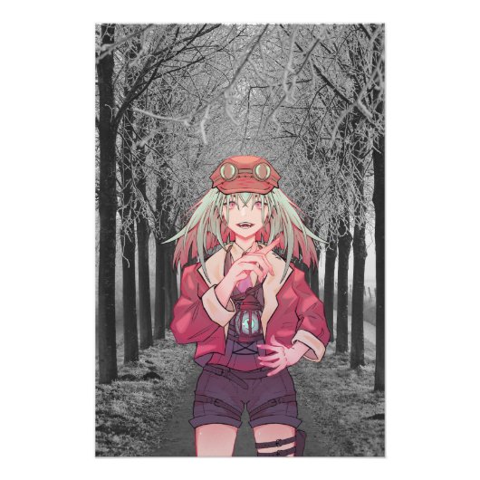 Anime, V Tuber, VTuber Road Foto Afdruk (Voorkant)