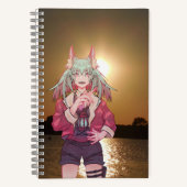 Anime, V Tuber VTuber sunset Notitieboek (Voorkant)
