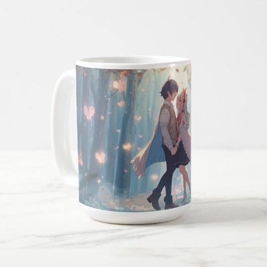 Anime Valentine Mug Koffiemok (Voorkant links)