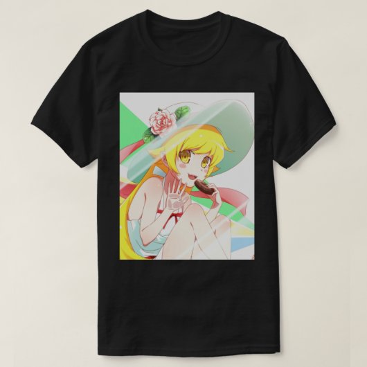 Anime Vampire Girl Shinobu Waifu Graphic T-shirt (Design voorkant)