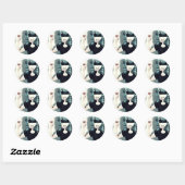 Anime vampire meisjesstickers ronde sticker (Vel)