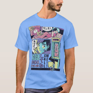 Anime Vaporwave Cool Fun Retro 80s noemen me Art T-shirt