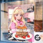 Anime-vensterfolie Raamsticker (Cafe Raam)