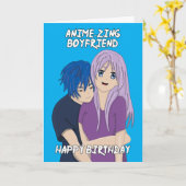 Anime Verbazingwekkende Vriendin Verjaardag Kaart (Gele Bloem)