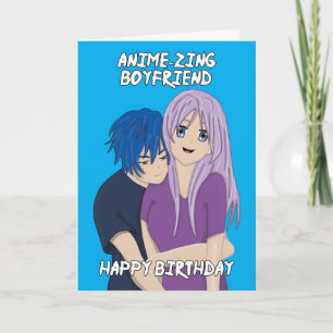 Anime Verbazingwekkende Vriendin Verjaardag Kaart
