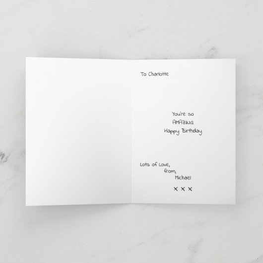 Anime Verbazingwekkende Vriendin Verjaardag Kaart (Binnen)