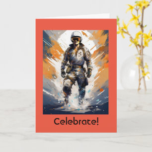 Anime Verjaardag Kaart, 5 "x 7" Gevouwen Verjaarda Kaart