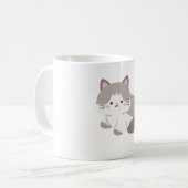 Anime Vibes Mok – Schattige & Cool Sticker-stijl (Voorkant links)
