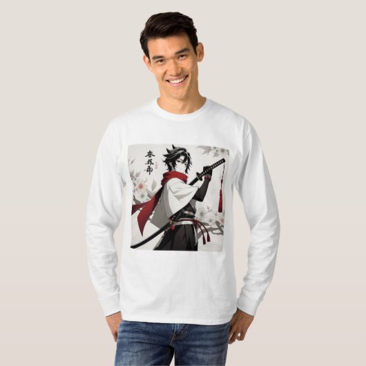 Anime Vibes T-shirt met lange mouwen (Voorkant volledig)