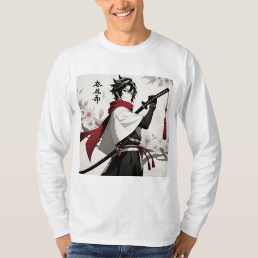 Anime Vibes T-shirt met lange mouwen (Voorkant)