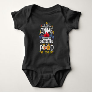 Anime Video Game Food Gamer Nerd Gaming Controller Romper