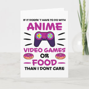 Anime Videogames Eten Manga Japan Pret Kawaii Cade Kaart