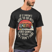 Anime Videospel Voedsel Videospellen Voedsel Anime T-shirt (Voorkant)
