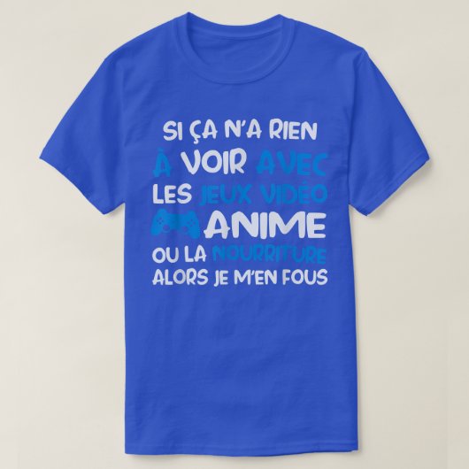 Anime-videospelletjes T-shirt (Design voorkant)