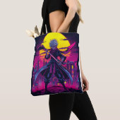 Anime Violet – Vetgedrukte en dromerige esthetiek Tote Bag (Dichtbij)
