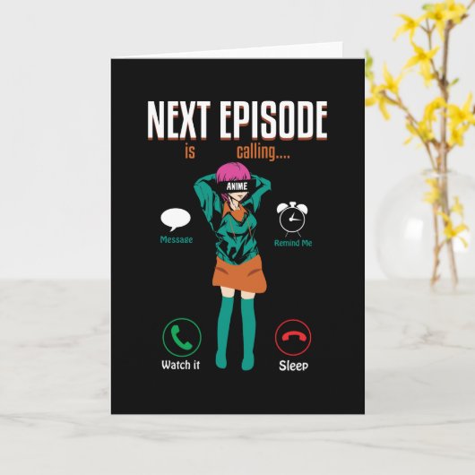 Anime Volgende aflevering Kaart (Gele Bloem)
