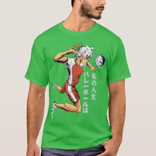 Anime Volleyball Player Japans schrijvend SandVoll T-shirt