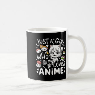 Anime voor tiener meisjes gewoon een meisje dat va koffiemok