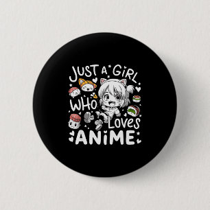 Anime voor tienermeisjes gewoon een meisje dat van ronde button 5,7 cm