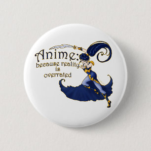 Anime VS Reality Pins & Buttonnen #2 Ronde Button 5,7 Cm