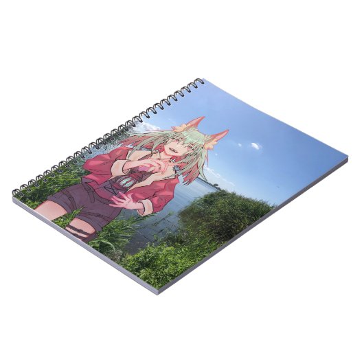 anime, VTuber, V Tuber, lake Notitieboek (Linkerzijde)