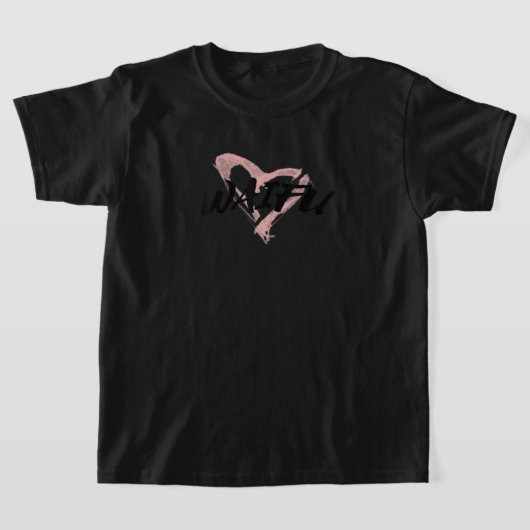 Anime Waifu met Heart Brush T-shirt (Laagn)