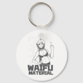 Anime Waifu Sleutelhanger (Voorkant)
