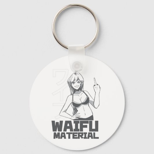 Anime Waifu Sleutelhanger (Voorkant)
