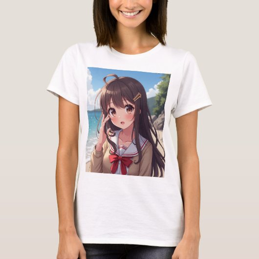 Anime waifu t-shirt (Voorkant)