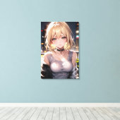 Anime Wall Art. Canvas Afdruk (Insitu (Houten vloer))