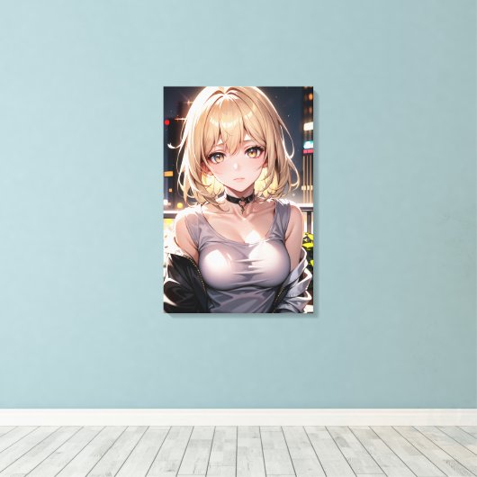 Anime Wall Art. Canvas Afdruk (Insitu (Houten vloer))