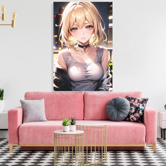 Anime Wall Art. Canvas Afdruk (Insitu (Woonkamer))