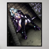 Anime Warrior Girl Poster (Voorkant)
