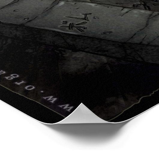 Anime Warrior Girl Poster (Hoek)