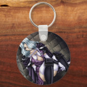 Anime Warrior Girl Sleutelhanger (Voorkant)