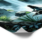 Anime Waterfall Serenity Wall Art Poster (Hoek)