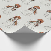 Anime Web Girl Manga Pattern Design Cadeaupapier (Hoek)