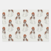 Anime Web Girl Manga Pattern Design Inpakpapier Vel (Voorkant 2)
