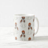 Anime Web Girl Manga Pattern Design Koffiemok (Voorkant rechts)