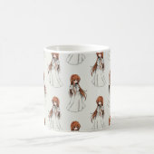 Anime Web Girl Manga Pattern Design Koffiemok (Center)