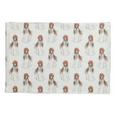 Anime Web Girl Manga Pattern Design Kussensloop (Achterkant)