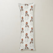 Anime Web Girl Manga Pattern Design Lichaamskussen (Achterkant (Verticaal))